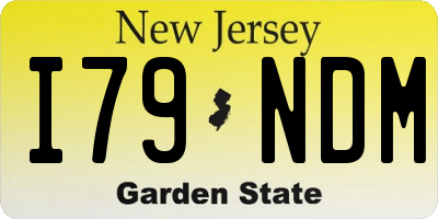 NJ license plate I79NDM