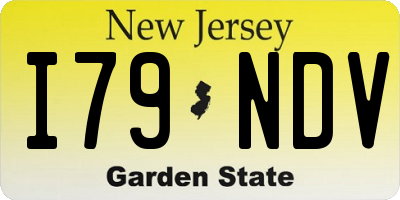 NJ license plate I79NDV