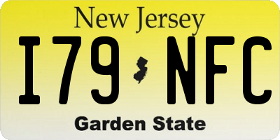 NJ license plate I79NFC