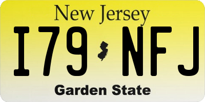 NJ license plate I79NFJ