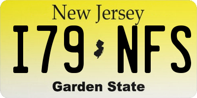 NJ license plate I79NFS