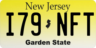 NJ license plate I79NFT