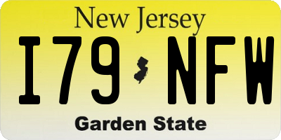 NJ license plate I79NFW