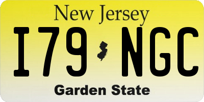 NJ license plate I79NGC