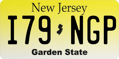 NJ license plate I79NGP