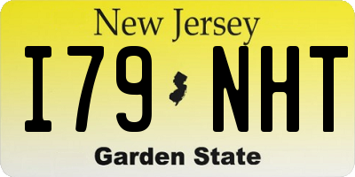 NJ license plate I79NHT