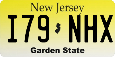 NJ license plate I79NHX