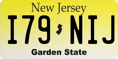 NJ license plate I79NIJ