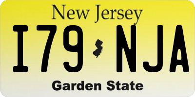 NJ license plate I79NJA