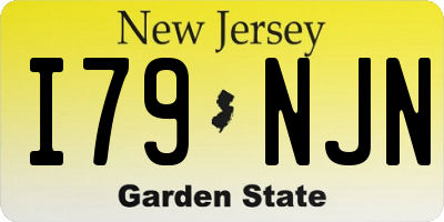 NJ license plate I79NJN