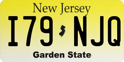 NJ license plate I79NJQ