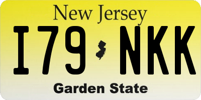 NJ license plate I79NKK