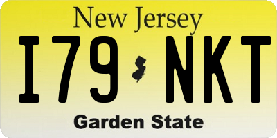 NJ license plate I79NKT