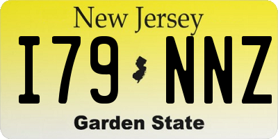 NJ license plate I79NNZ
