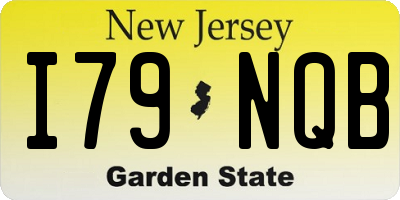 NJ license plate I79NQB