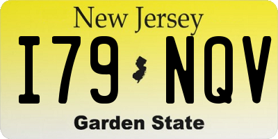 NJ license plate I79NQV