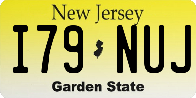 NJ license plate I79NUJ