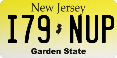 NJ license plate I79NUP
