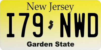 NJ license plate I79NWD