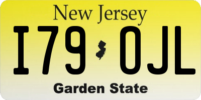 NJ license plate I79OJL