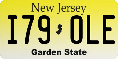 NJ license plate I79OLE