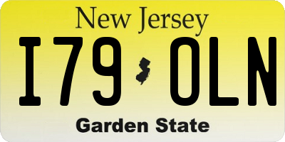 NJ license plate I79OLN
