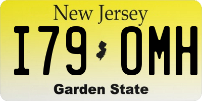 NJ license plate I79OMH