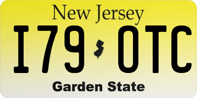 NJ license plate I79OTC