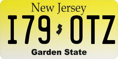 NJ license plate I79OTZ
