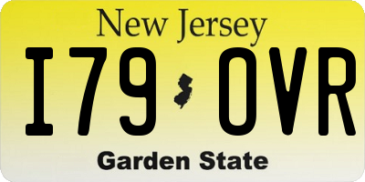 NJ license plate I79OVR