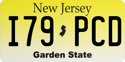 NJ license plate I79PCD