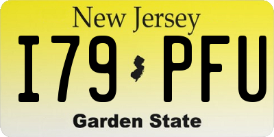 NJ license plate I79PFU