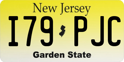 NJ license plate I79PJC