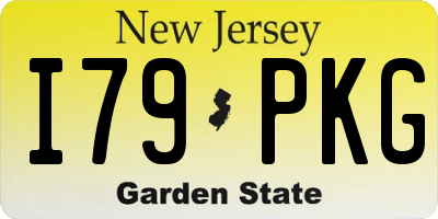NJ license plate I79PKG