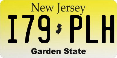 NJ license plate I79PLH