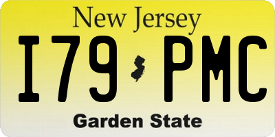 NJ license plate I79PMC