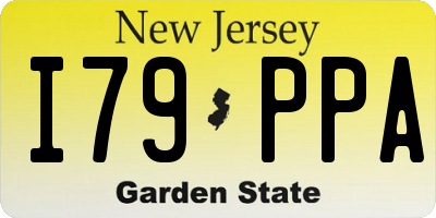 NJ license plate I79PPA