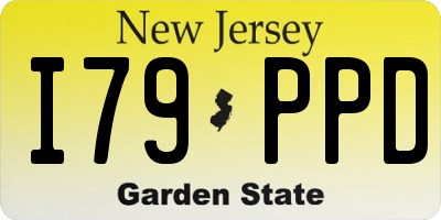 NJ license plate I79PPD