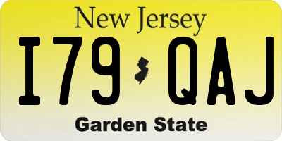 NJ license plate I79QAJ