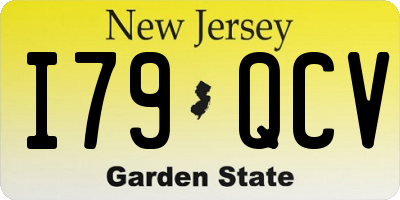 NJ license plate I79QCV