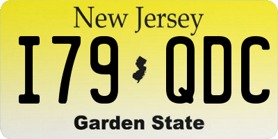 NJ license plate I79QDC