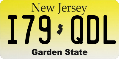 NJ license plate I79QDL