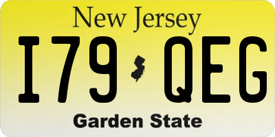 NJ license plate I79QEG