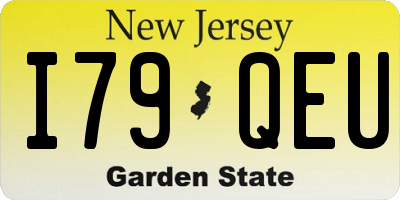 NJ license plate I79QEU