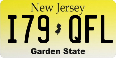 NJ license plate I79QFL