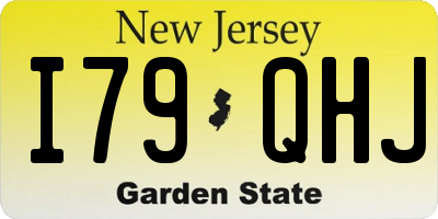NJ license plate I79QHJ