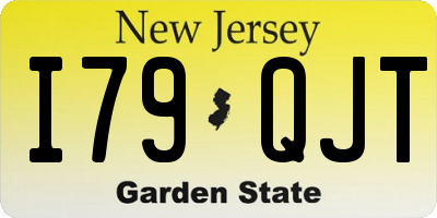 NJ license plate I79QJT
