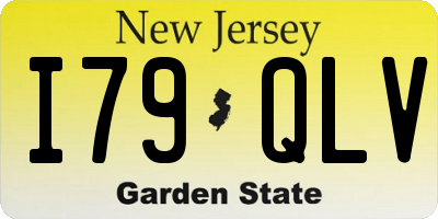 NJ license plate I79QLV