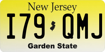 NJ license plate I79QMJ