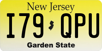 NJ license plate I79QPU